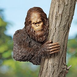 bigfoot the bashful yeti tree sculpture